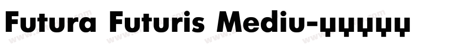 Futura Futuris Mediu字体转换